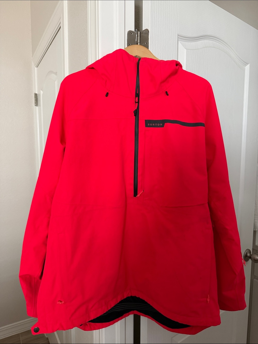 Burton Vibrant Red Hooded Pullover Jacket